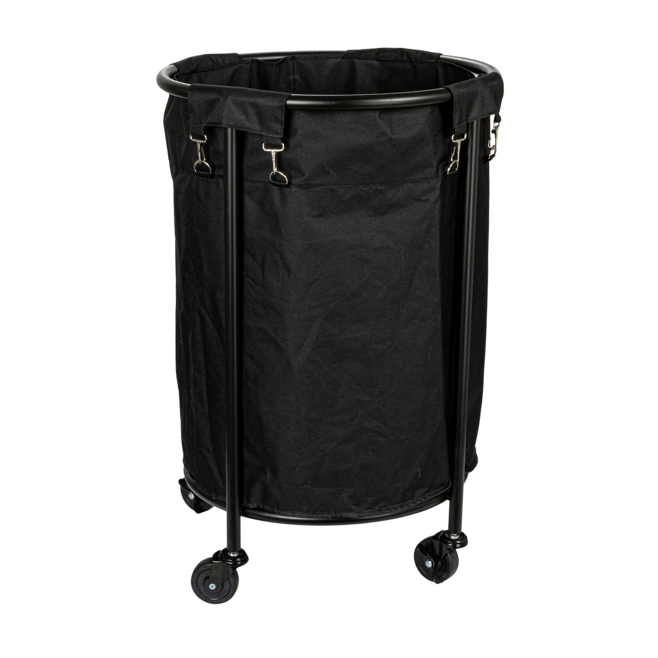 Household Essentials 32" Black Round Laundry Hamper